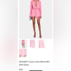 New with Tags - Gauge81 Pink Linen Dress